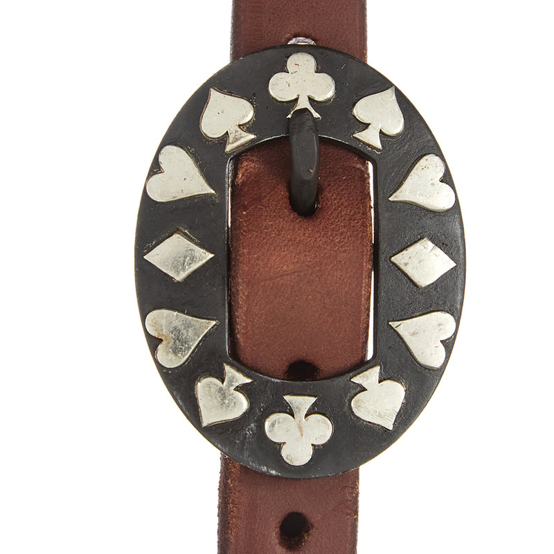 WD Tack Heavy Oil Harness Leather Card Suite Single Buckle Single Ear Headstall