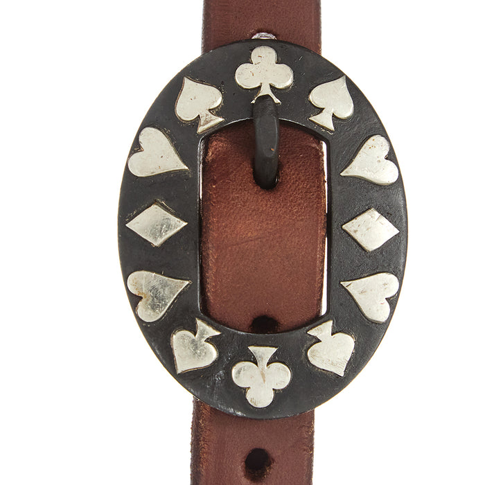 WD Tack Heavy Oil Harness Leather Card Suite Single Buckle Single Ear Headstall