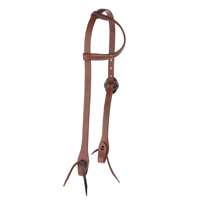 WD Tack Heavy Oil Harness Leather Double Flower Buckle Single Ear Headstall