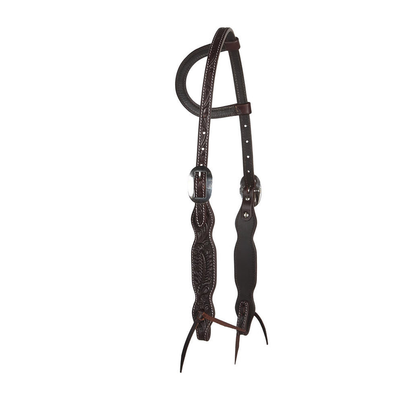 WD Tack Heavy Oiled Dark Oak Single Ear Headstall