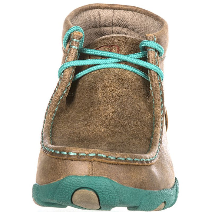 Twisted X Women's Driving Mocs Brown & Turquoise Shoes