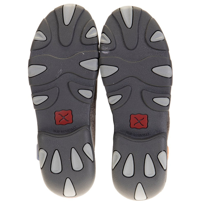 Twisted X Womens Grey Boat Shoe Driving Moc