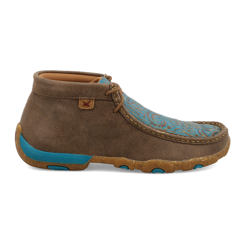 Twisted X Women`s Bomber Turquoise Chukka Driving Moc