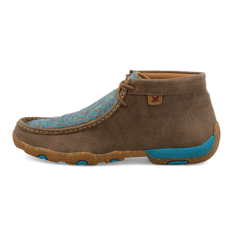 Twisted X Women`s Bomber Turquoise Chukka Driving Moc