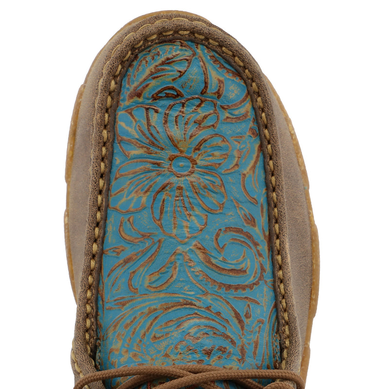 Twisted X Women`s Bomber Turquoise Chukka Driving Moc