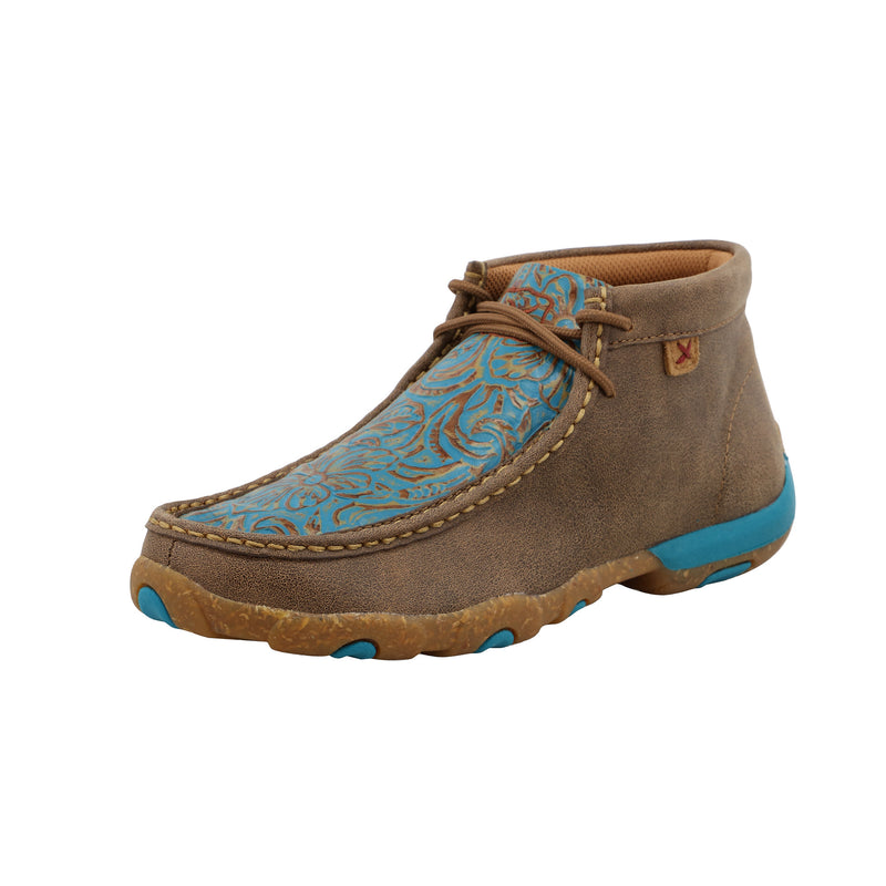 Twisted X Women`s Bomber Turquoise Chukka Driving Moc
