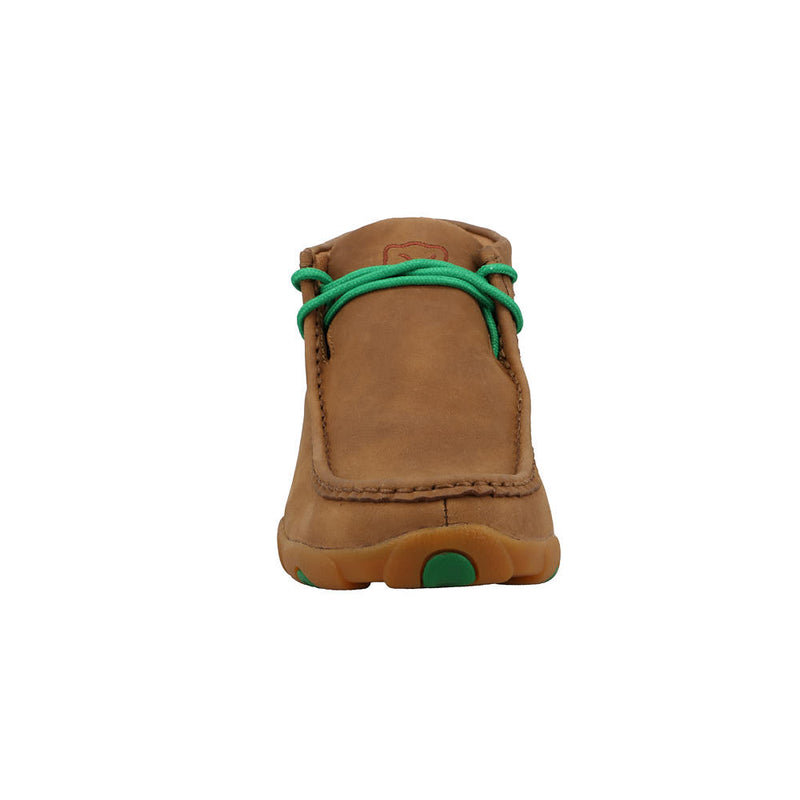 Twisted X Women's Kelly Green and Burnt Sand Driving Moc