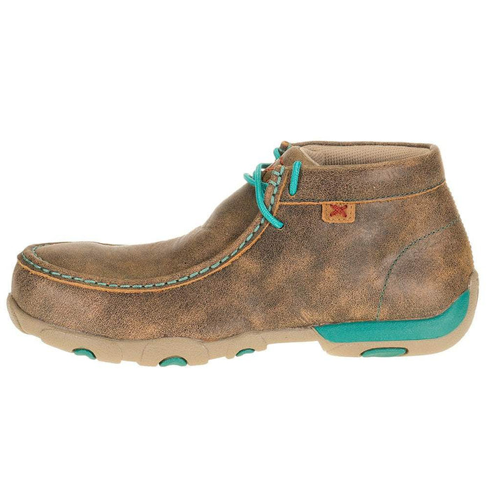 Twisted X Women's Bomber Turqupise Alloy Toe Driving Moc