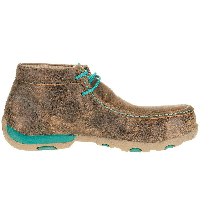 Twisted X Women's Bomber Turqupise Alloy Toe Driving Moc