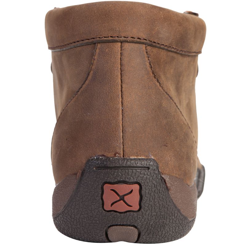 Twisted X Women's Distressed Saddle Steel Toe Driving Mocs