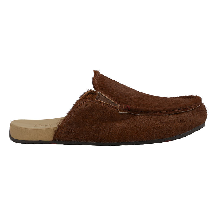 Twisted X Women's Dark Brown & Tan Hair On Mule