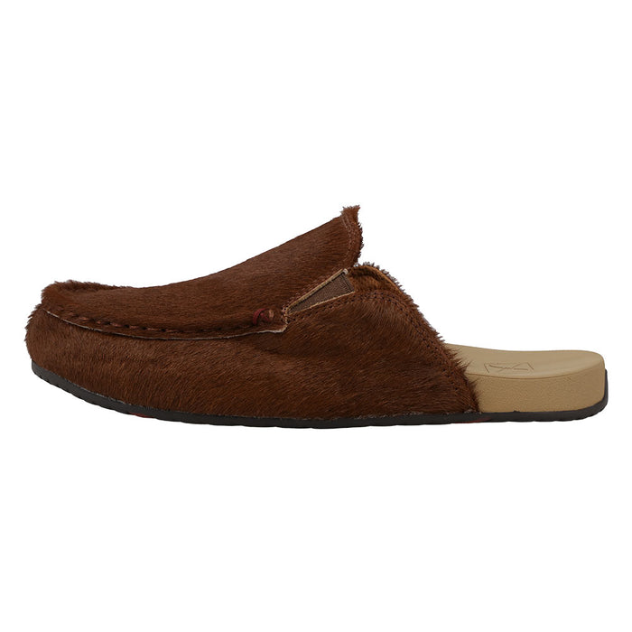 Twisted X Women's Dark Brown & Tan Hair On Mule