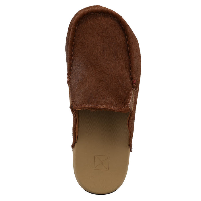 Twisted X Women's Dark Brown & Tan Hair On Mule