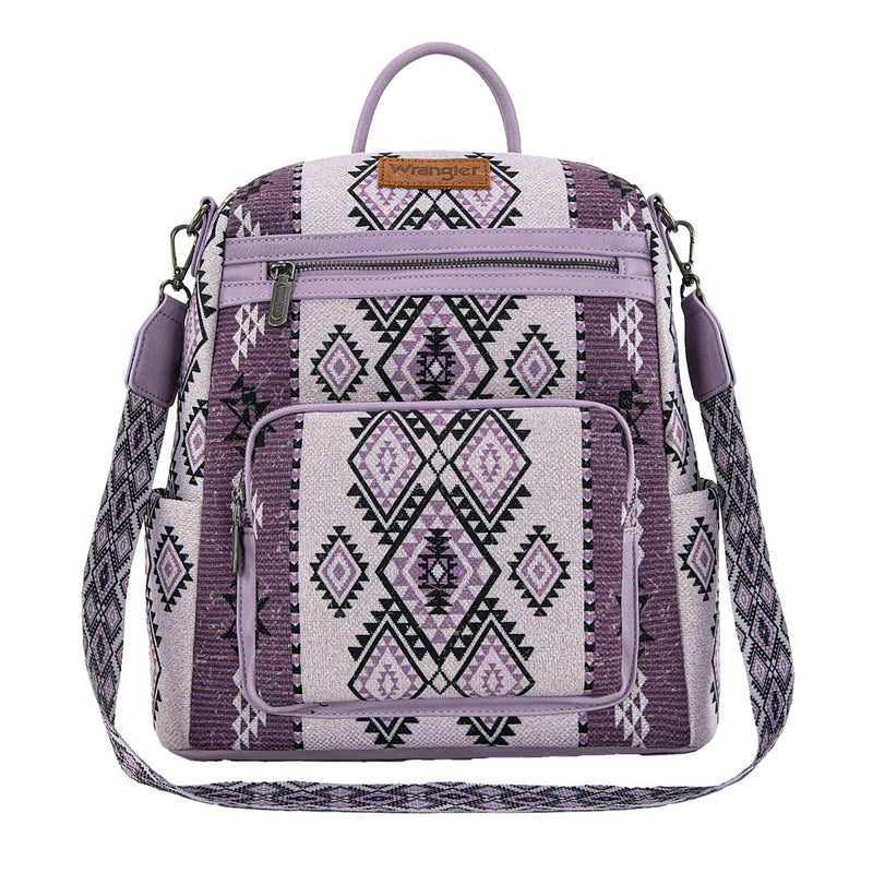 Montana West Aztec Print Light Purple Backpack