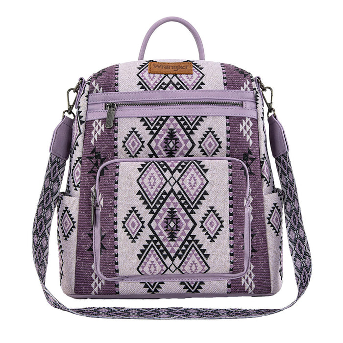 Montana West Aztec Print Light Purple Backpack