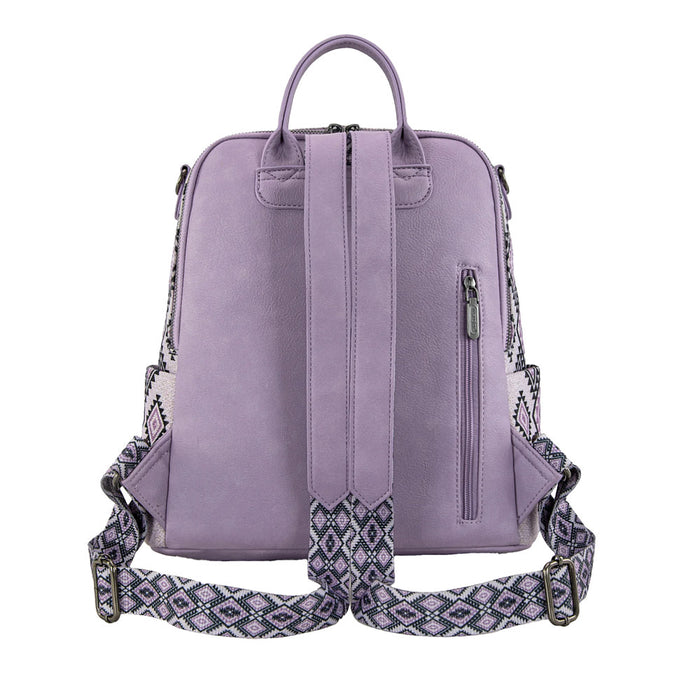 Montana West Aztec Print Light Purple Backpack