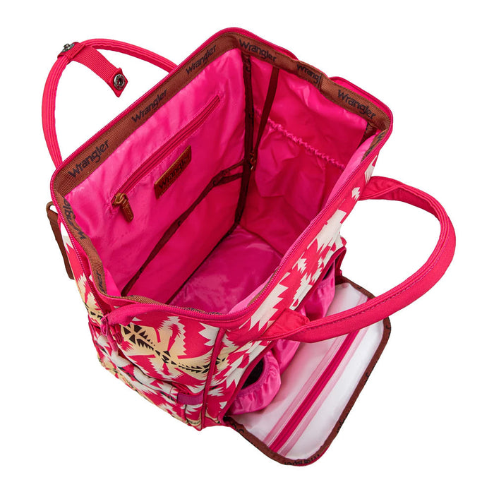 Wrangler Hot Pink Aztec Backpack