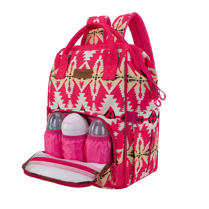 Wrangler Hot Pink Aztec Backpack