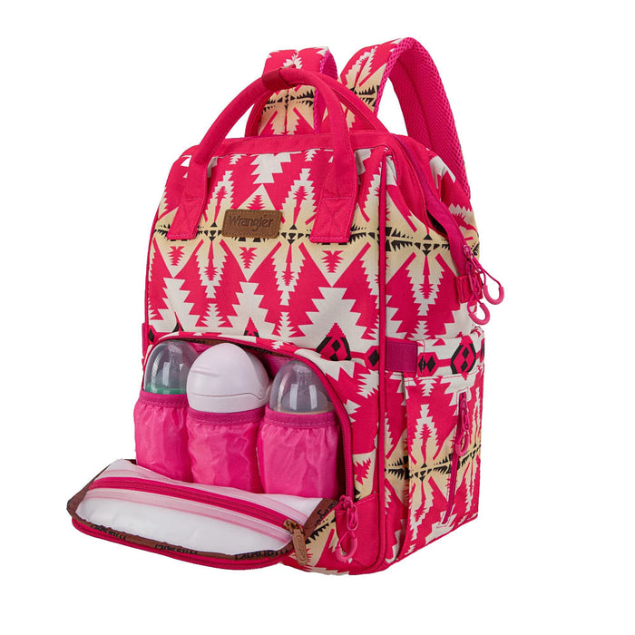 Wrangler Hot Pink Aztec Backpack