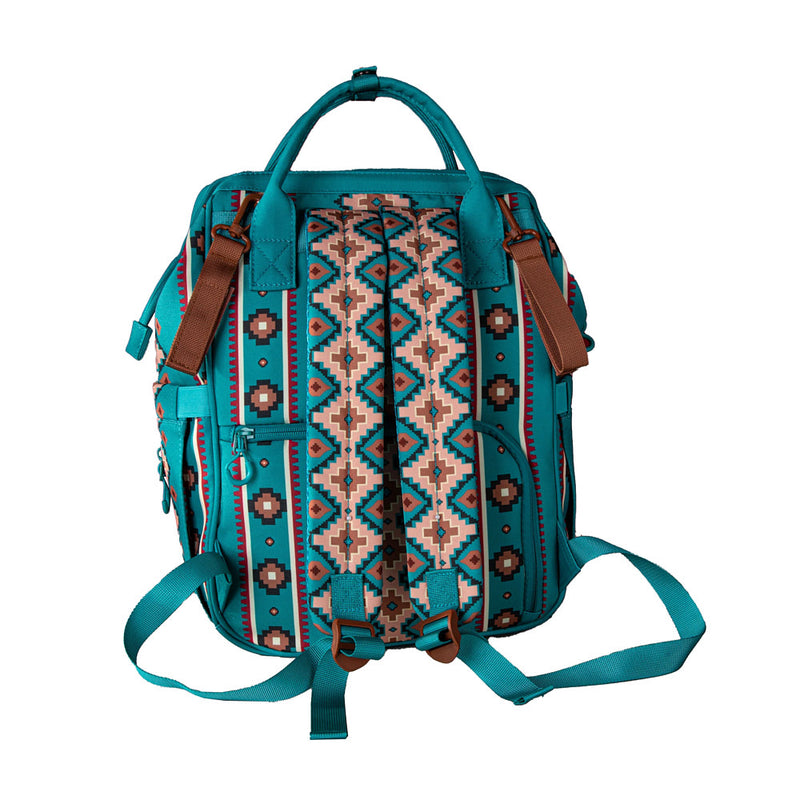 Montana West Turquoise Aztec Backpack