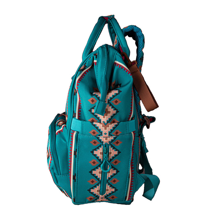 Montana West Turquoise Aztec Backpack