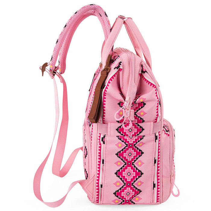 Montana West Pink Aztec Backpack