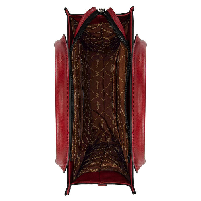 Montana West Red Croc Print Tote/Cross Body