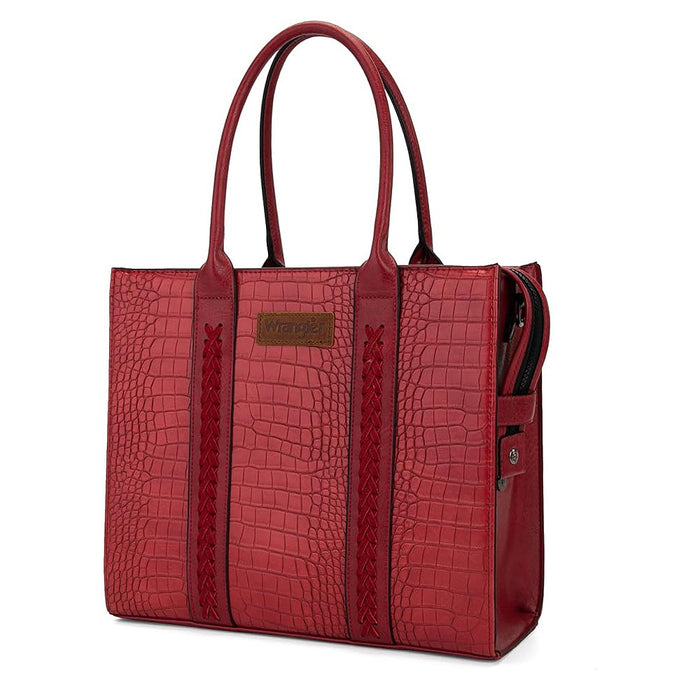 Montana West Red Croc Print Tote/Cross Body