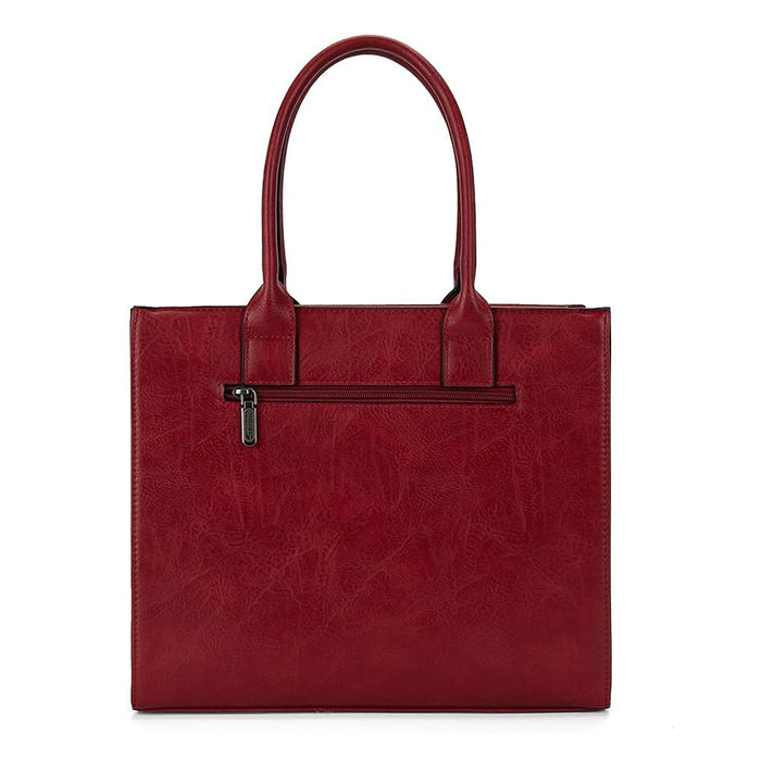Montana West Red Croc Print Tote/Cross Body