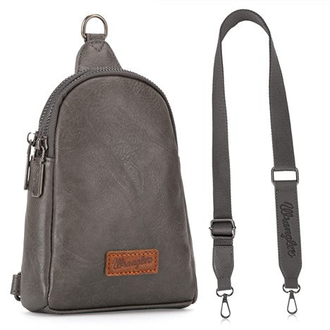 Montana West Wrangler Sling/Crossbody Grey Bag
