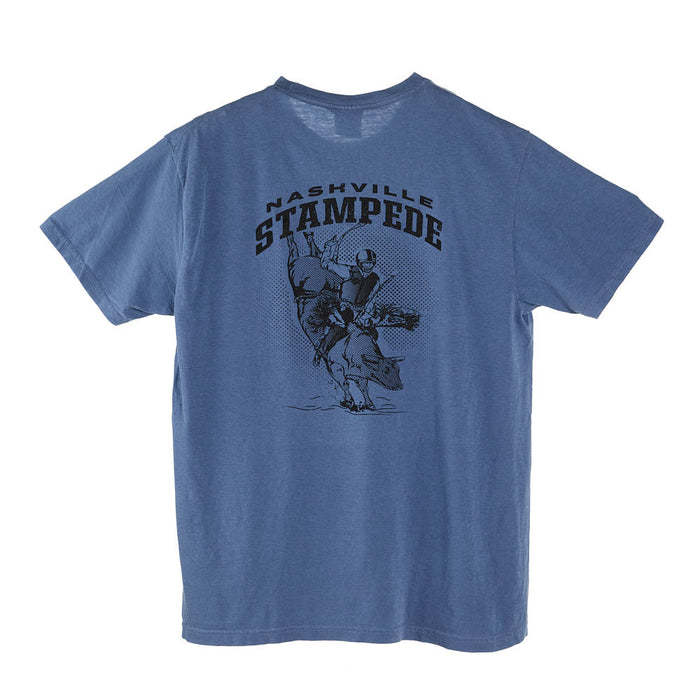 Western Horseman Nashville Stampede Heather Blue Twisted Feather Tee