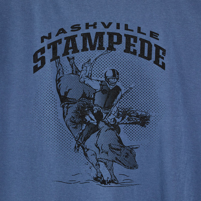 Western Horseman Nashville Stampede Heather Blue Twisted Feather Tee