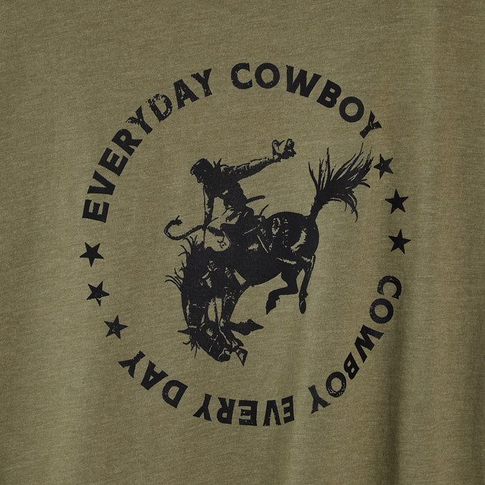 Western Horseman Mens Olive Everyday Cowboy Tee
