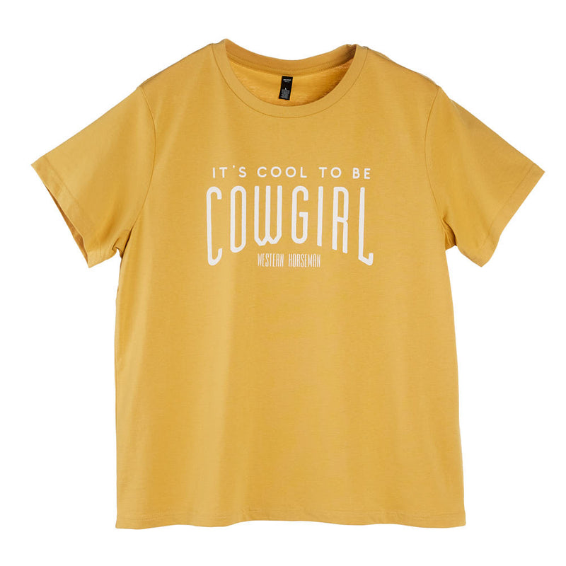 Western Horseman Womens Mustard Cool To Be Cowgirl Tee