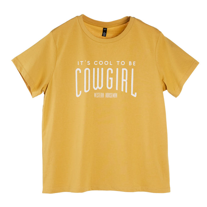 Western Horseman Womens Mustard Cool To Be Cowgirl Tee