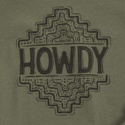 The Whole Herd Women's Howdy Green Sweatshirt