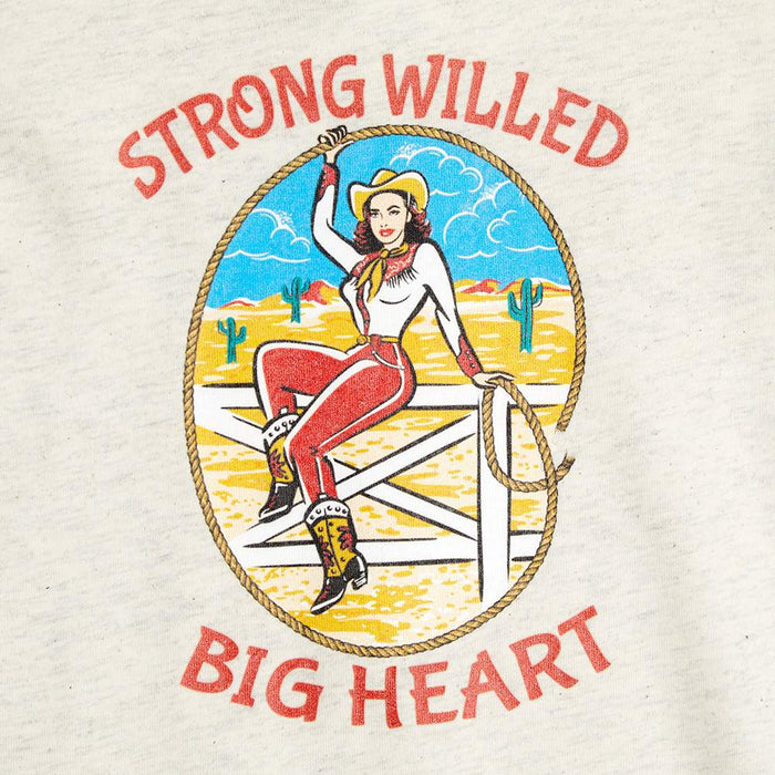 The Whole Herd Girl's Strong Willed Big Heart Graphic Tee