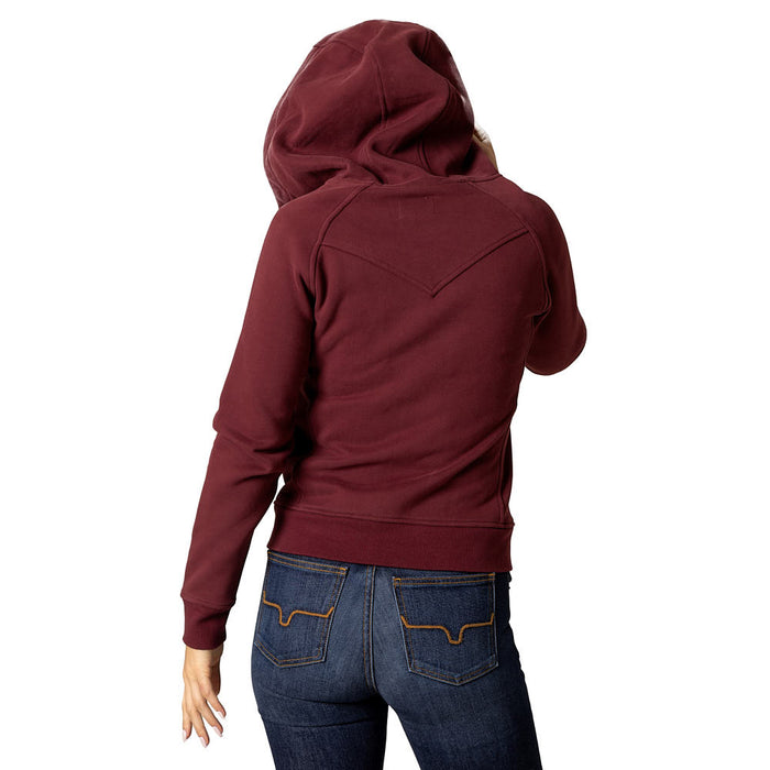 Kimes Ranch Women's Maroon Emma Zip Front