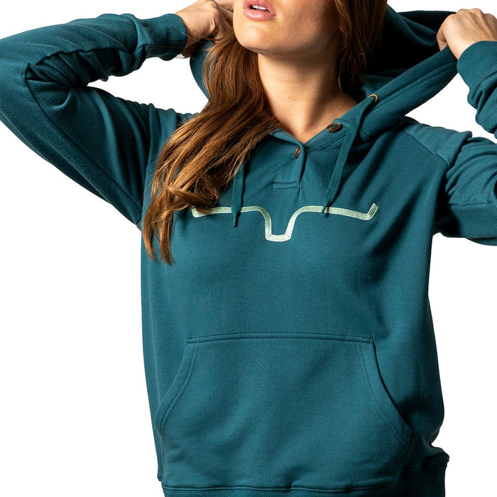 Kimes Ranch Women's Teal Kenzie Hooded Pullover