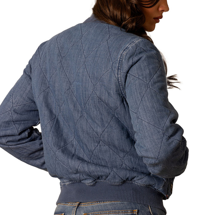 Kimes Ranch Women's Indigo Denim Marino Bomber