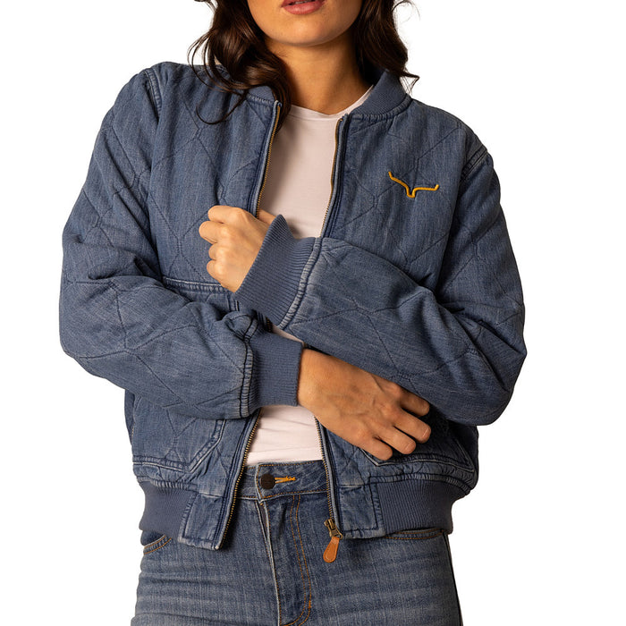 Kimes Ranch Women's Indigo Denim Marino Bomber
