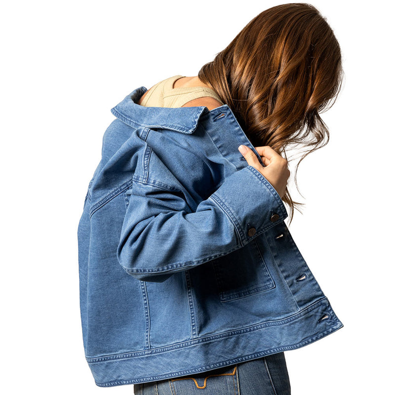 Kimes Ranch Women's Joey Boxy Antique Wash Denim Jacket
