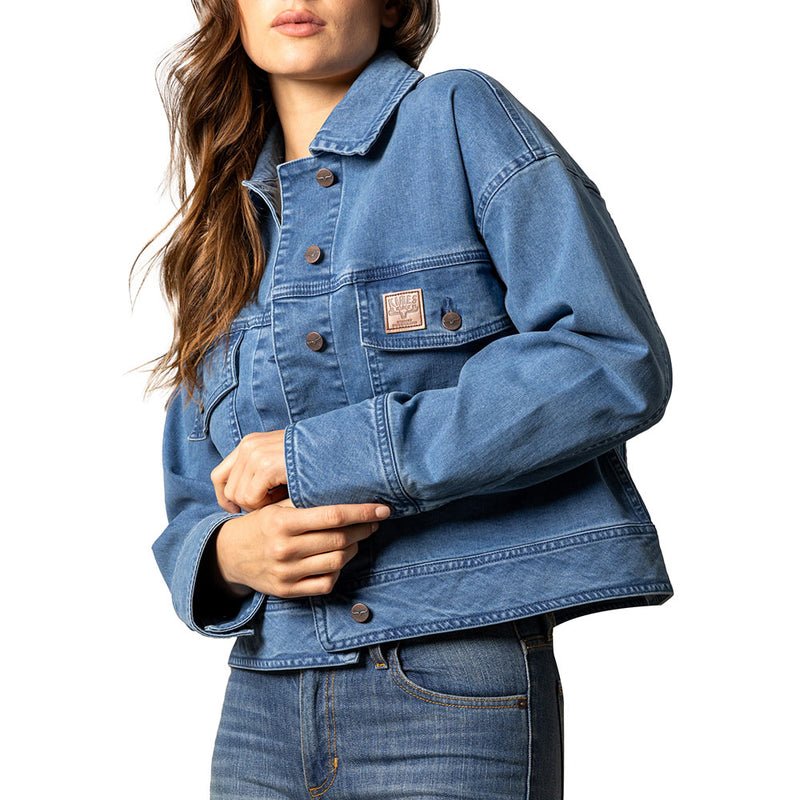 Kimes Ranch Women's Joey Boxy Antique Wash Denim Jacket