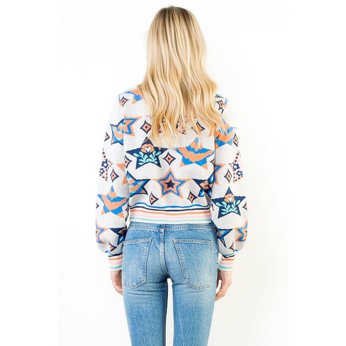 Thml Clothing Women's Blue Star Sweater