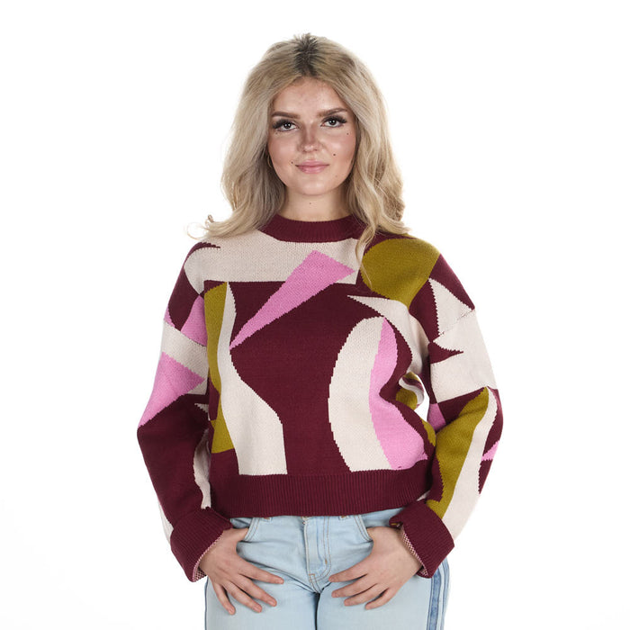 Thml Clothing Women's Multi Pattern Sweater