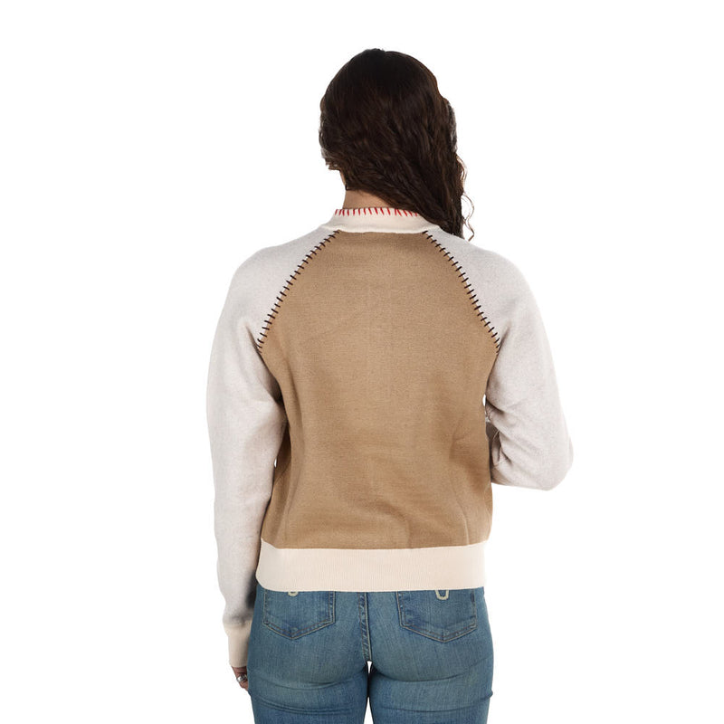 Thml Clothing Women's Cream Western Design Button Cardigan