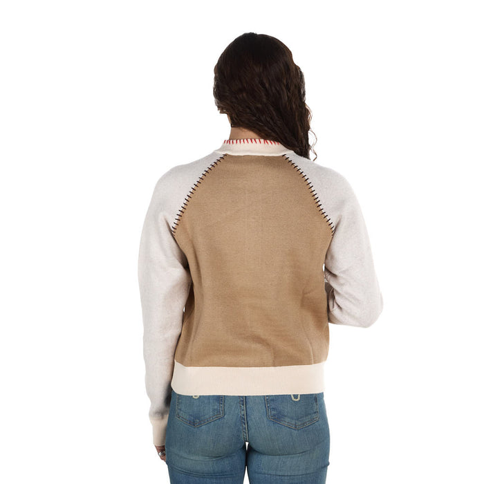 Thml Clothing Women's Cream Western Design Button Cardigan
