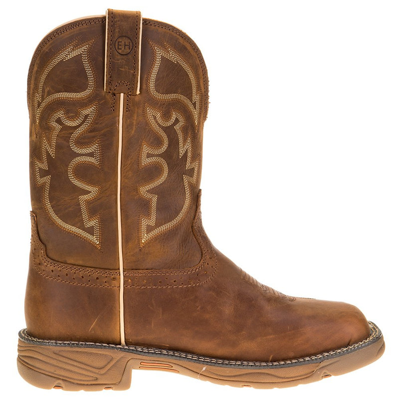 Justin Boot Company Men's Stampede Rush Rust 11in. Rust Maldova Top Soft Toe Work Boot