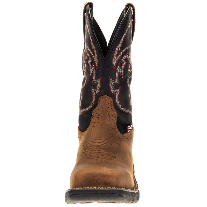 Justin Boot Company Men's Stampede Rush Tan 11in. Black Maldova H2O Comp Toe Work Boot