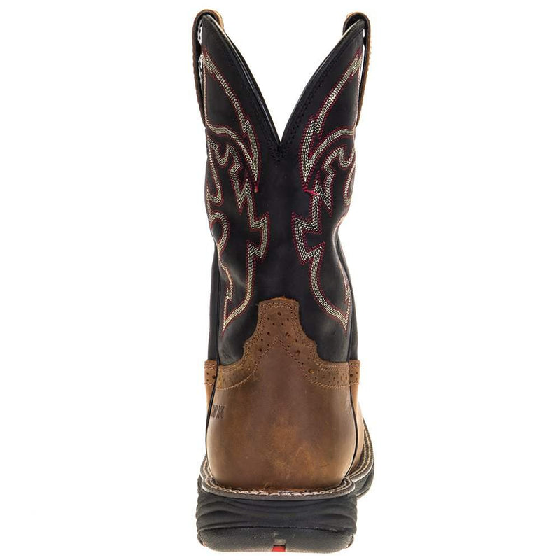 Justin Boot Company Men's Stampede Rush Tan 11in. Black Maldova H2O Comp Toe Work Boot